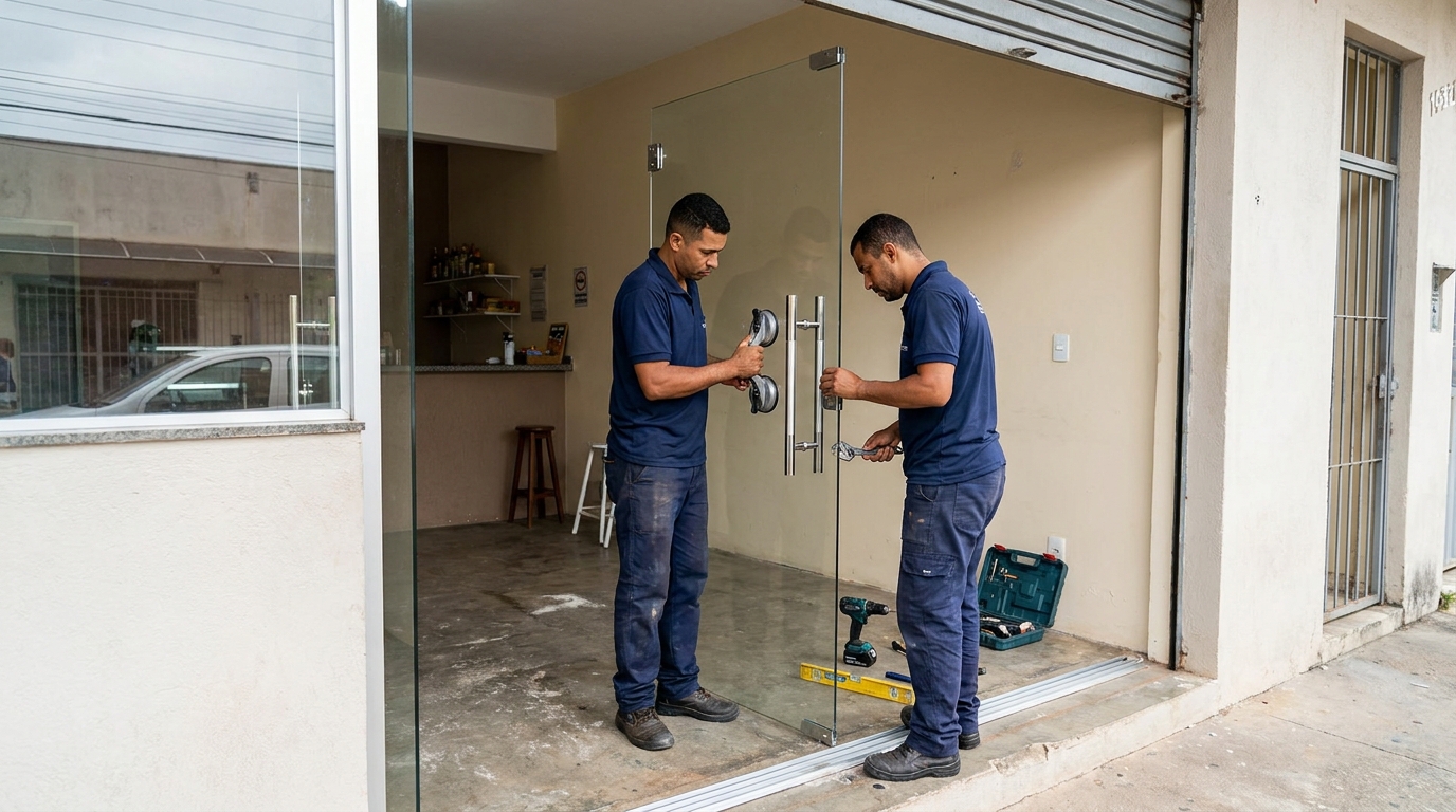 Portas em Vidro no Centro, Limeira‑SP