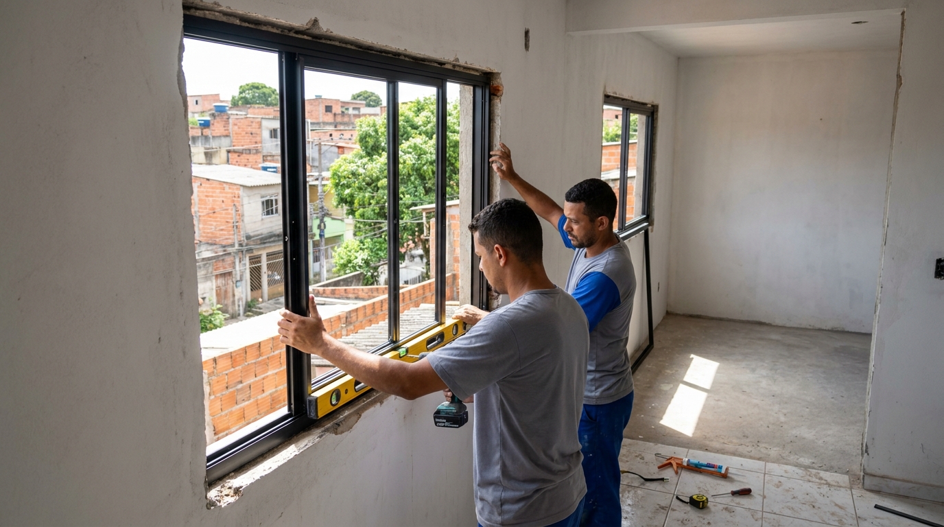 Produção de Portas e Janelas em Anavec, Limeira‑SP