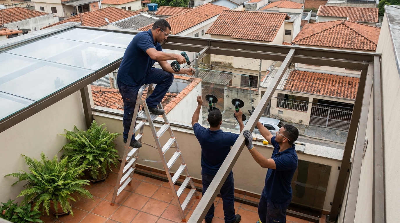 Cobertura de Vidro no Centro, Limeira‑SP