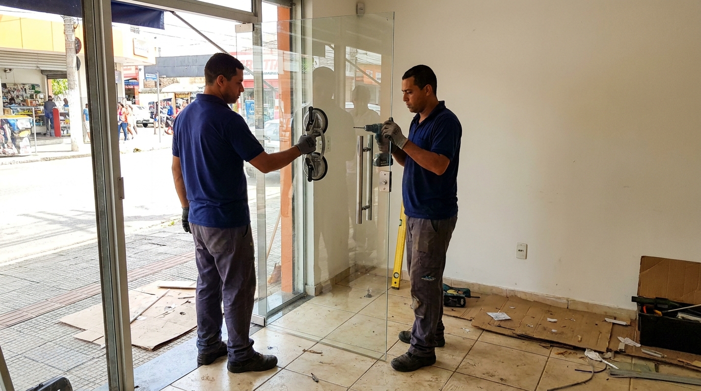 Portas em Vidro no Centro, Limeira‑SP